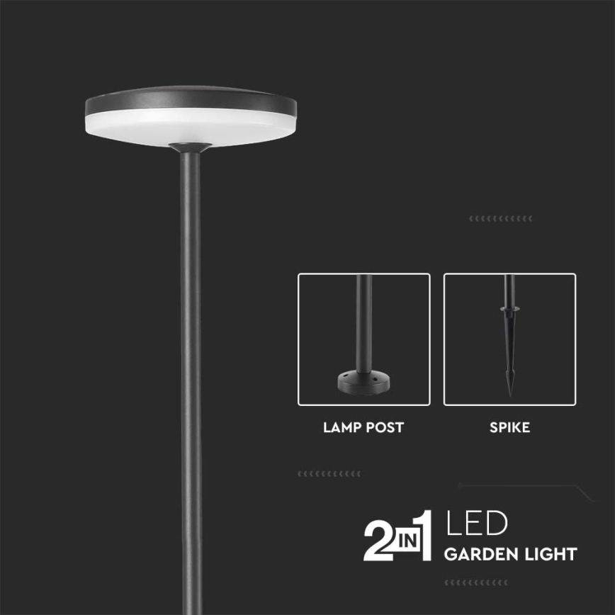 LED Екстериорна лампа LED/12W/230V 3000K IP65 антрацит