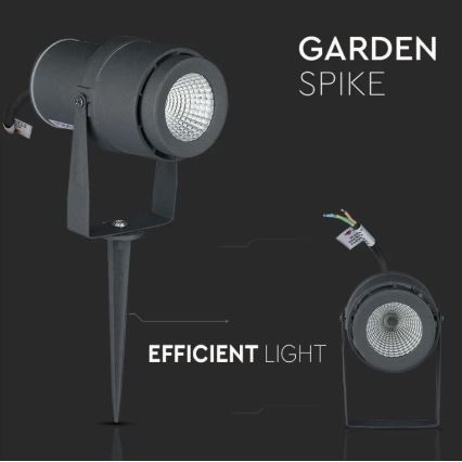 LED Екстериорна лампа LED/12W/230V 4000K антрацит IP65