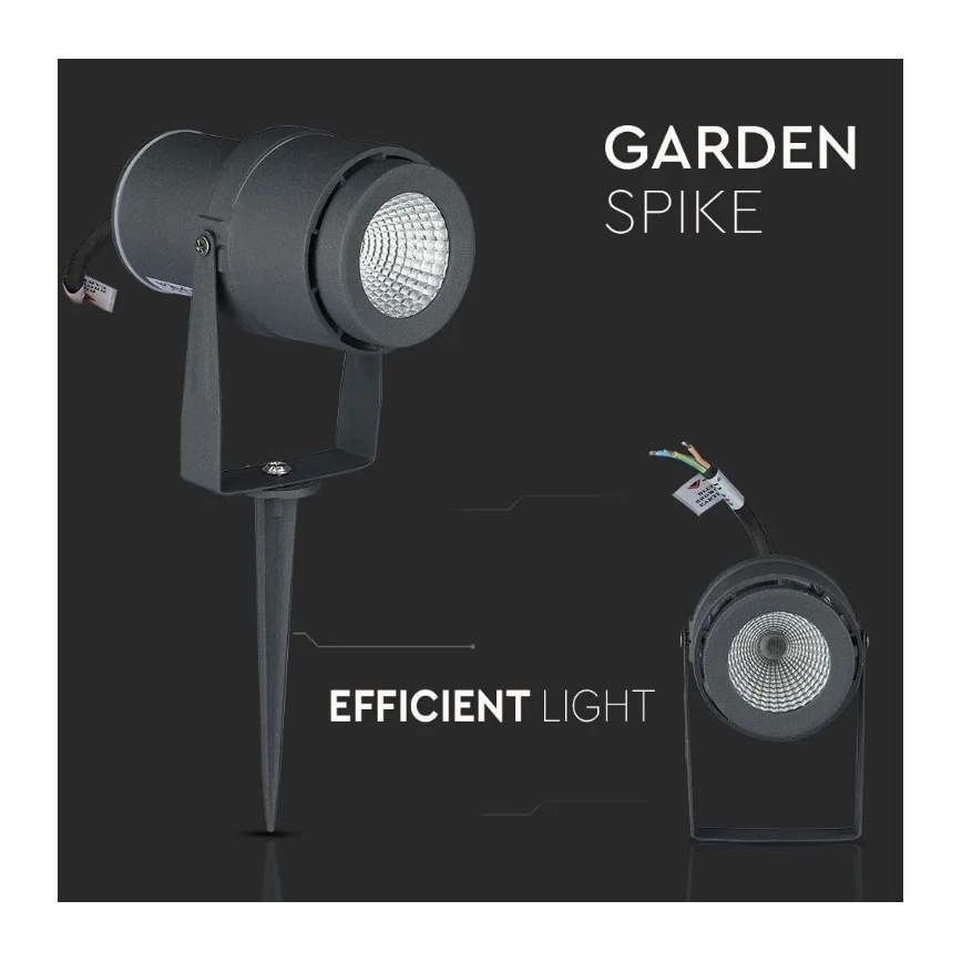 LED Екстериорна лампа LED/12W/230V 4000K антрацит IP65