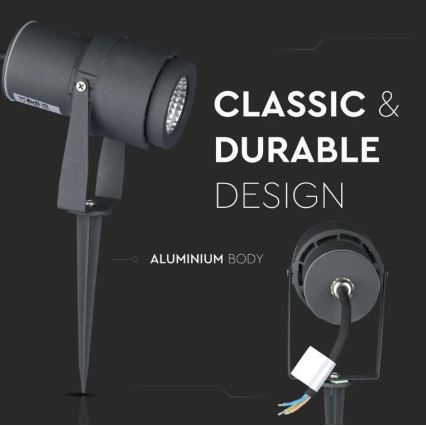 LED Екстериорна лампа LED/12W/230V 4000K антрацит IP65