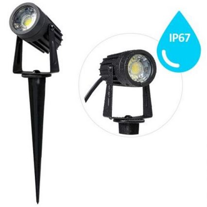 LED Екстериорна лампа LED/3W/230V 2800K IP67 черен