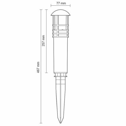 LED Екстериорна лампа LED/3W/230V 4000K IP65