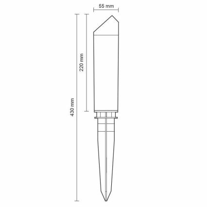 LED Екстериорна лампа LED/3W/230V 4000K IP65
