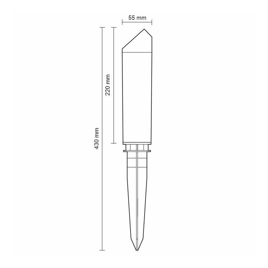 LED Екстериорна лампа LED/3W/230V 4000K IP65