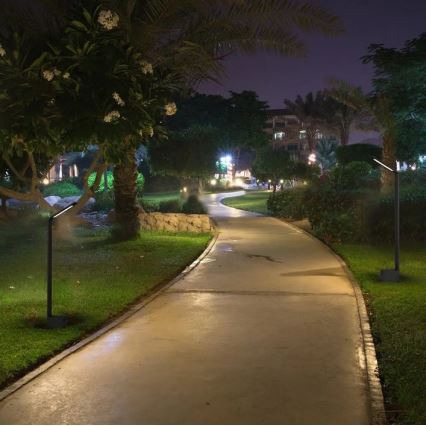 LED Екстериорна лампа LED/5W/230V IP65 черна