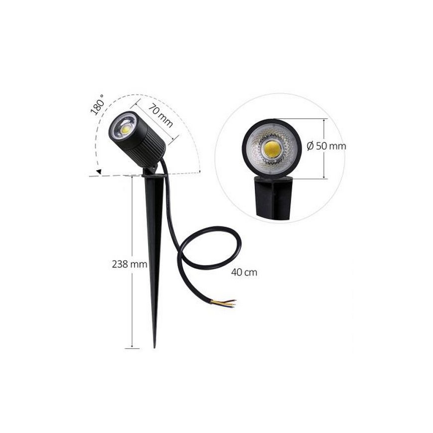 LED Екстериорна лампа LED/7W/85-264V IP67