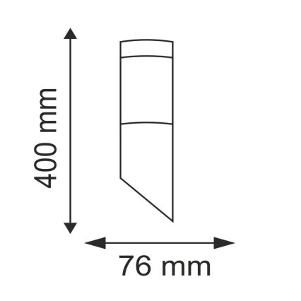 LED Екстериорна лампа LIVIA 1xE27/7W/230V 4000K IP44