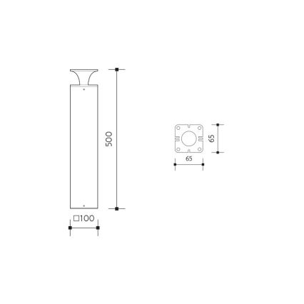 LED Екстериорна лампа ORNELA LED/6W/230V 3000K IP54 кафяв
