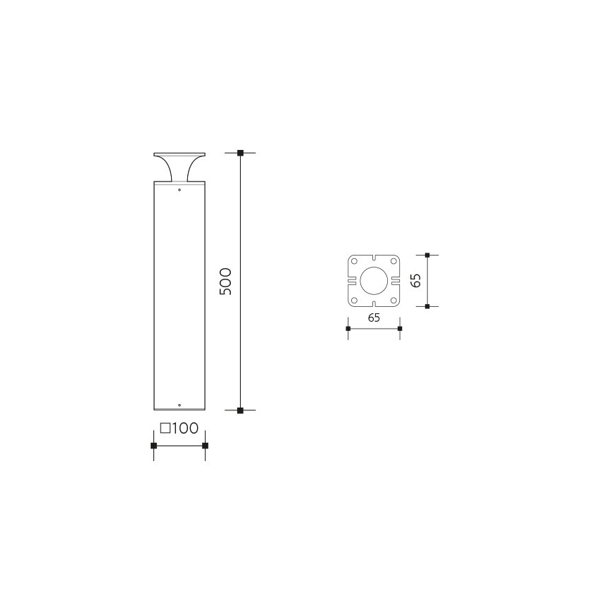LED Екстериорна лампа ORNELA LED/6W/230V 3000K IP54 кафяв