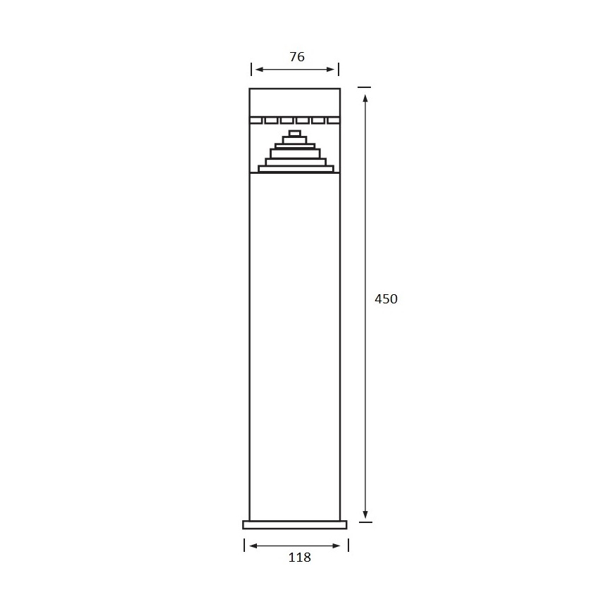 LED Екстериорна лампа SALIX 1xLED/6W/230V IP44