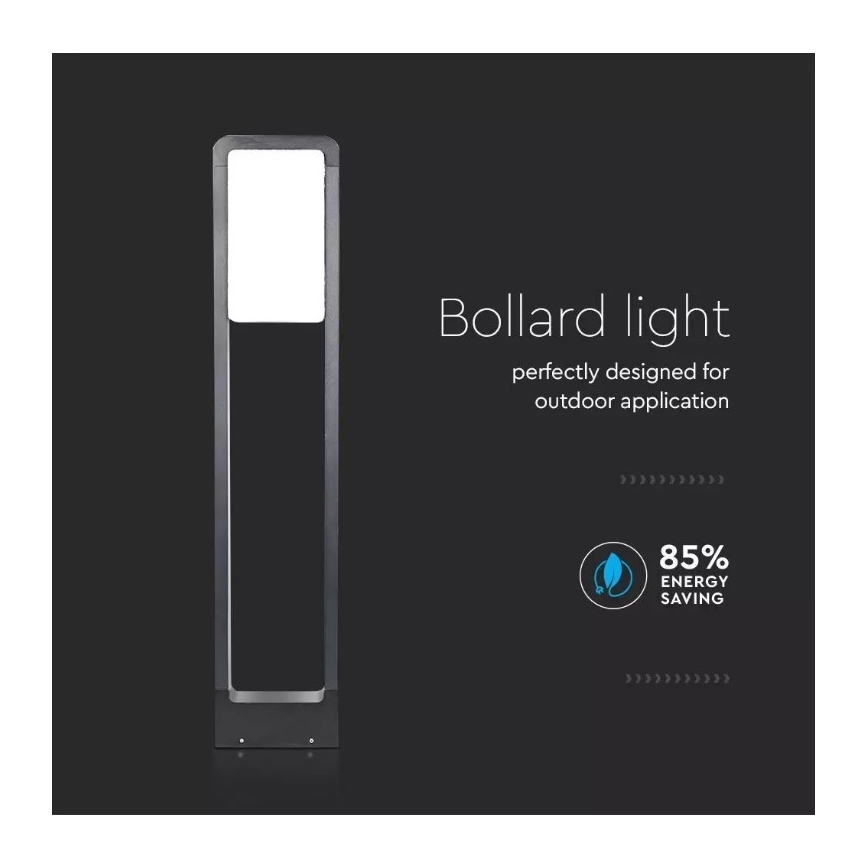 LED Екстериорна лампа SAMSUNG CHIP LED/10W/230V 3000K IP65 черна