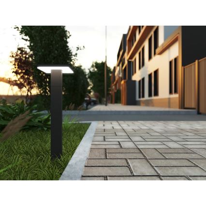 LED Екстериорна лампа със сензор BARI LED/10W/230V 4000K 60 см IP54 антрацит