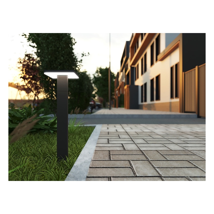 LED Екстериорна лампа със сензор BARI LED/10W/230V 4000K 60 см IP54 антрацит