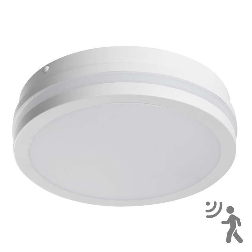 LED Екстериорна лампа със сензор BENO LED/18W/230V 4000K бяла IP54