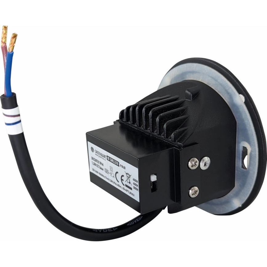 LED Екстериорна лампа за стълбище DECENTLY LED/1,5W/230V 3000/4000/6000K IP44 черен