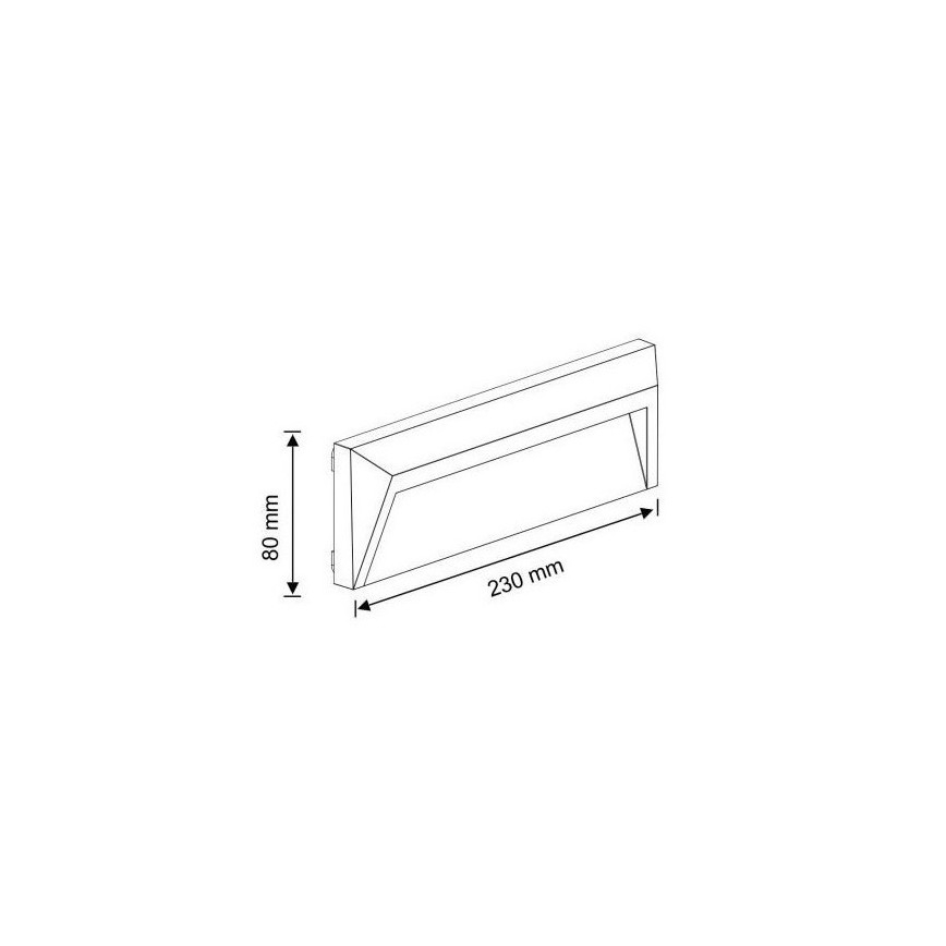 LED Екстериорна лампа за стълбище HOLDEN LED/1,6W/230V IP65 графитен