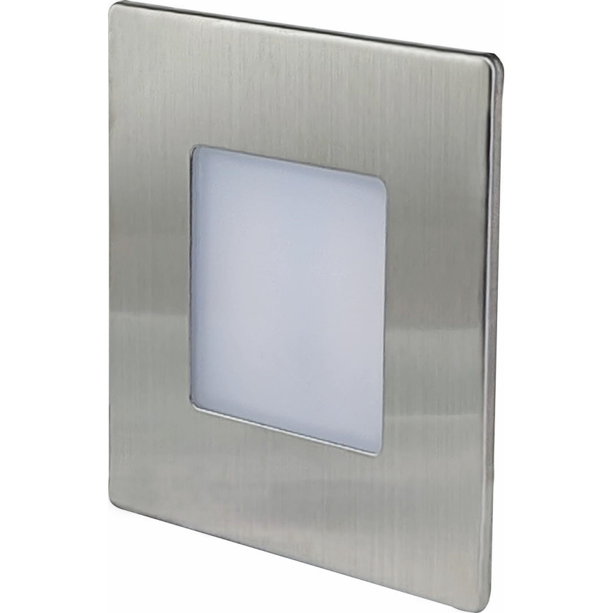 LED Екстериорна лампа за стълбище DECENTLY LED/1,7W/230V 3000/4000/6000K IP54 лъскав хром