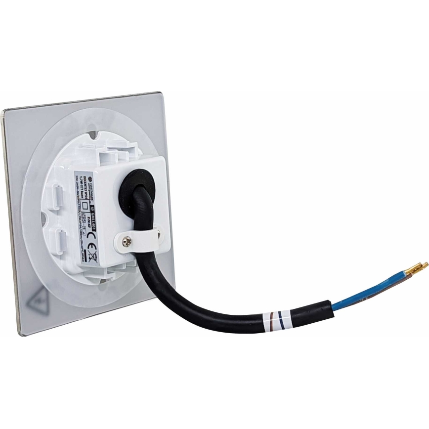 LED Екстериорна лампа за стълбище DECENTLY LED/1,7W/230V 3000/4000/6000K IP54 лъскав хром