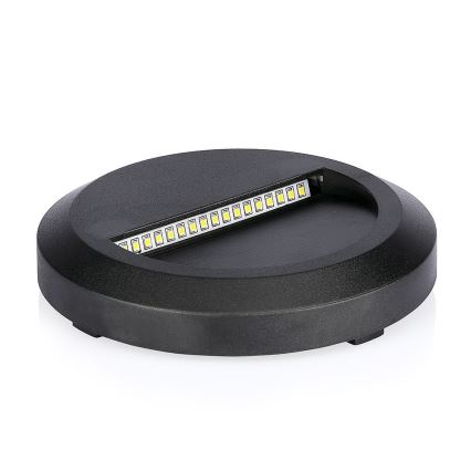 LED Екстериорна лампа за стълбище LED/2W/230V IP65 3000K черна