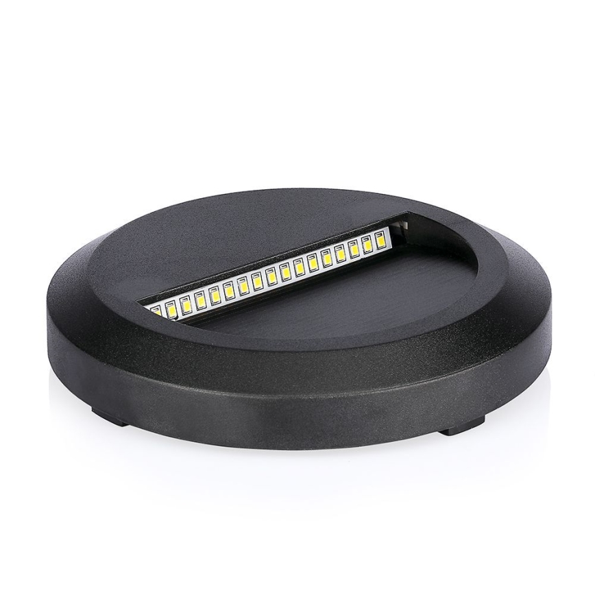 LED Екстериорна лампа за стълбище LED/2W/230V IP65 3000K черна