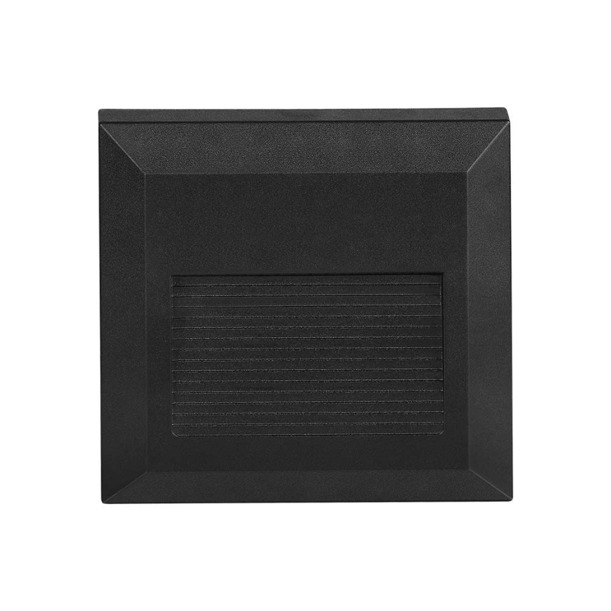 LED Екстериорна лампа за стълбище LED/2W/230V IP65 3000K черна
