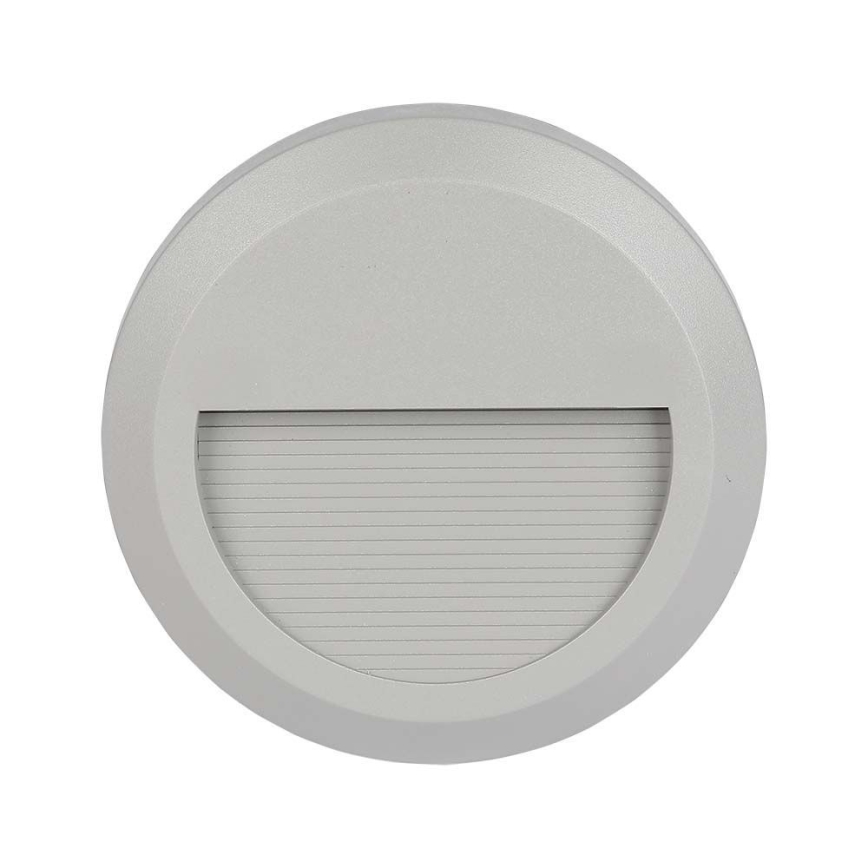 LED Екстериорна лампа за стълбище LED/2W/230V IP65 3000K сива