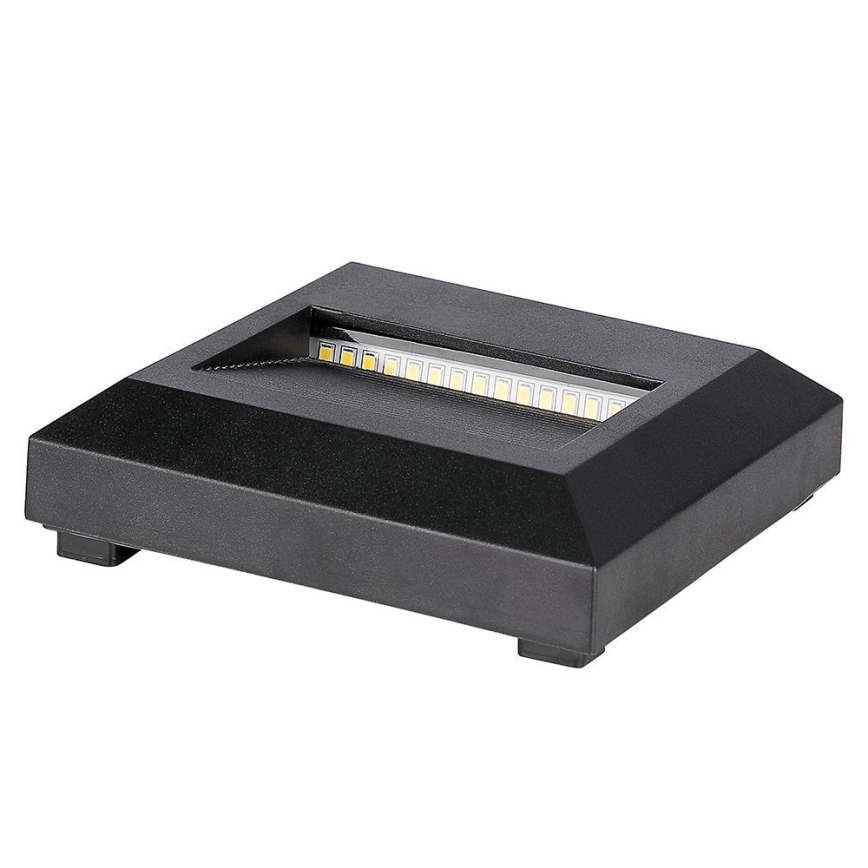 LED Екстериорна лампа за стълбище LED/2W/230V IP65 4000K черна