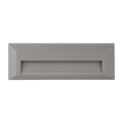 LED Екстериорна лампа за стълбище LED/3W/230V IP65 3000K сива
