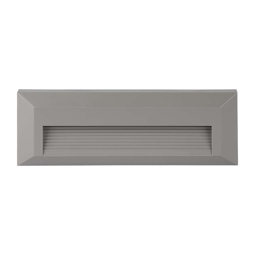 LED Екстериорна лампа за стълбище LED/3W/230V IP65 3000K сива