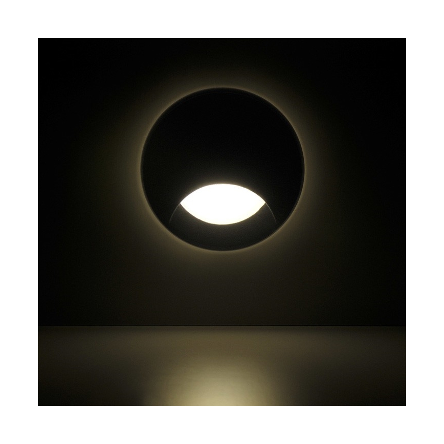 LED Екстериорна лампа за вграждане до стълбище Q1 LED/3W/230V IP44