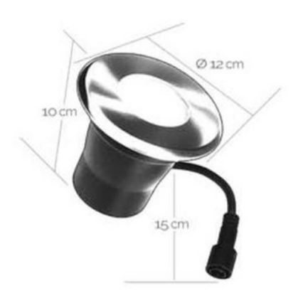 LED Екстериорна лампа за вграждане EASY CONNECT 1xGU10/4W/230V 3000K IP65 кръгла