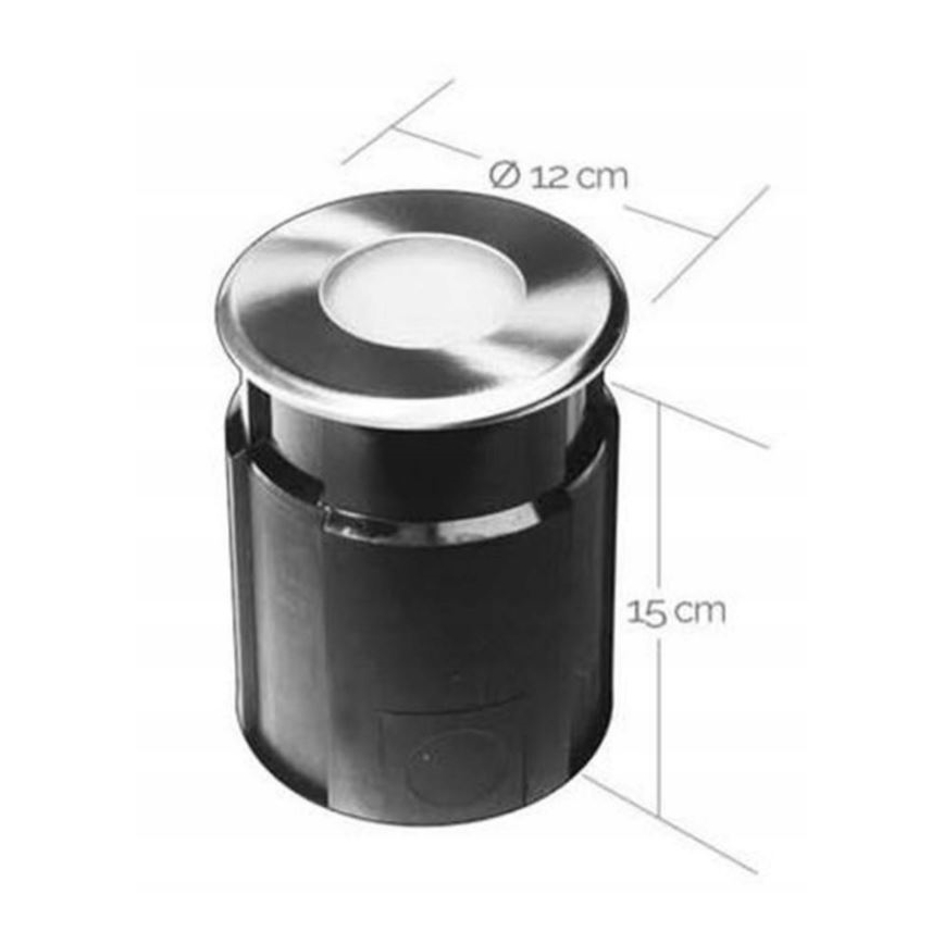 LED Екстериорна лампа за вграждане EASY CONNECT 1xGU10/4W/230V 3000K IP65 кръгла