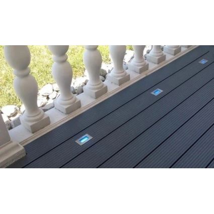 LED Екстериорна лампа за вграждане EASY CONNECT LED/2W/230V син IP67 правоъгълен