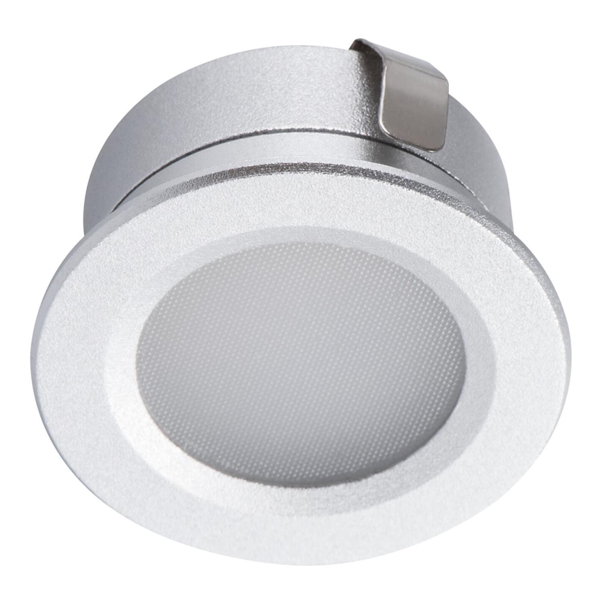 LED Екстериорна лампа за вграждане IMBER LED/1W/12V 3000K Ø 3 см 40 lm IP65 сребрист