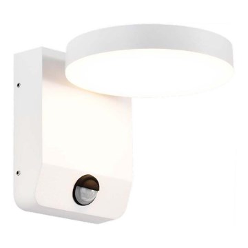 LED Екстериорна подвижна лампа за стена със сензор LED/17W/230V IP65 3000K бял