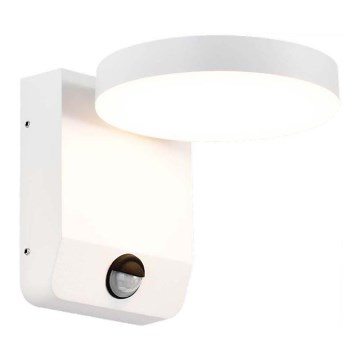 LED Екстериорна подвижна лампа за стена със сензор LED/17W/230V IP65 4000K бял