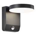 LED Екстериорна подвижна лампа за стена със сензор LED/17W/230V IP65 4000K черен