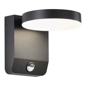 LED Екстериорна подвижна лампа за стена със сензор LED/17W/230V IP65 4000K черен