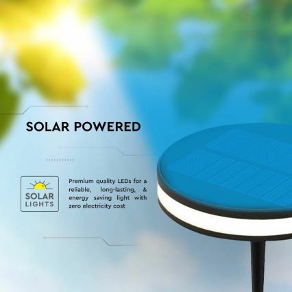 LED Екстериорна соларна лампа LED/1,8W/3,7V IP54 3000K 1800 mAh