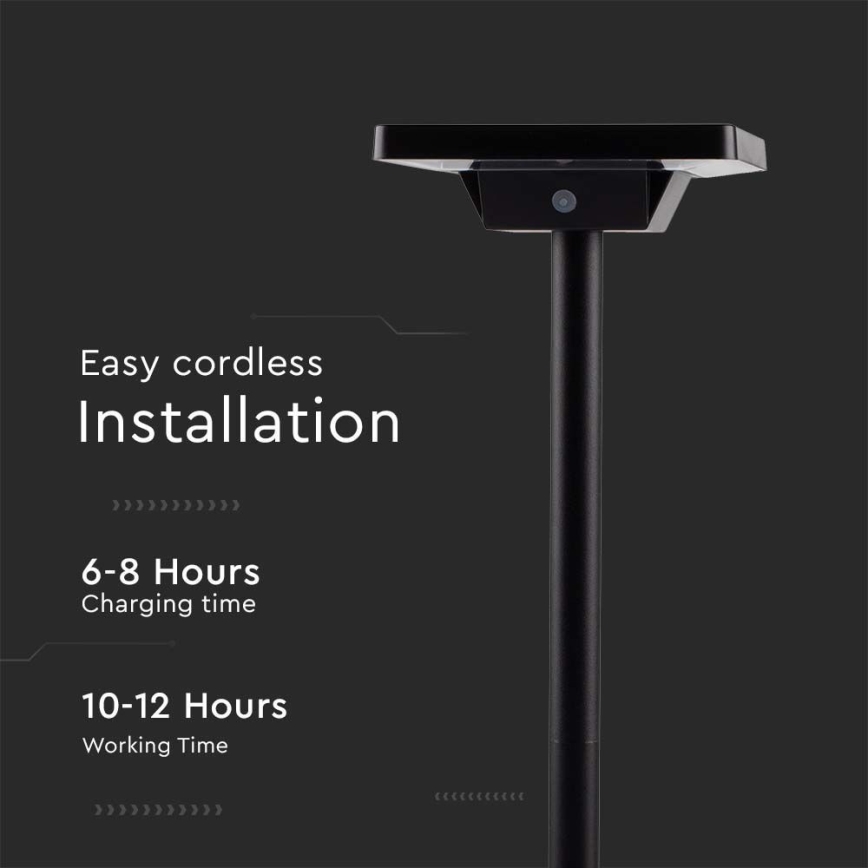 LED Екстериорна соларна лампа 2в1 LED/2W/3,7V IP65 3000/4000/6500K