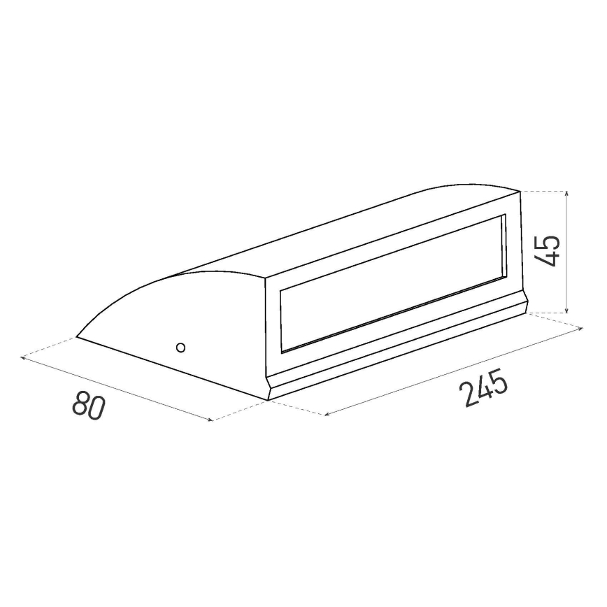 LED Екстериорна Стенна лампа LED/10W/230V IP54