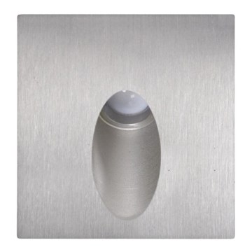 LED Екстериорна стълбищна лампа ESPO LED/3W/230V матов хром IP54