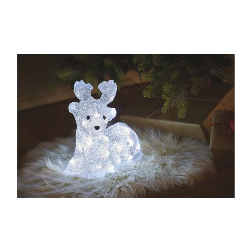 LED Екстериорна Коледна декорация 40xLED/2,1W/230V IP44 елен