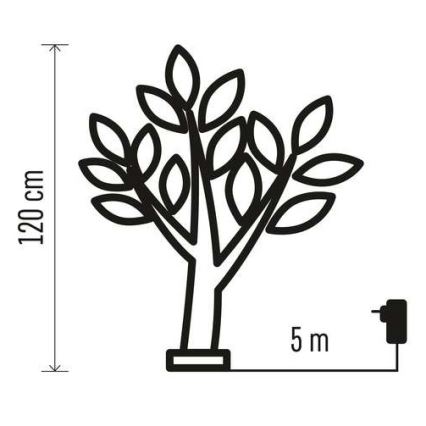 LED Екстериорна Коледна декорация 48xLED/3,6W/230V IP44