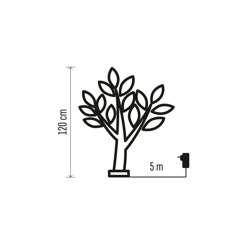 LED Екстериорна Коледна декорация 48xLED/3,6W/230V IP44