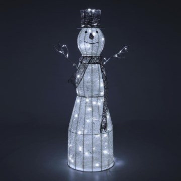 LED Екстериорна Коледна декорация LED/3,6W/230V/студено бяло 124 см IP44 снежен човек