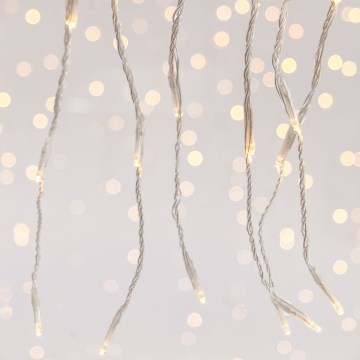 LED Екстериорна коледна завеса CURTAIN 360xLED/3,6W/230V 2x2 m IP44 топло бял