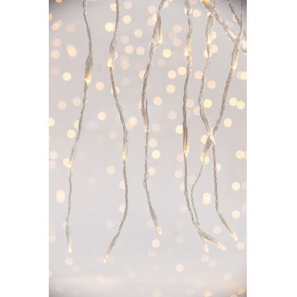 LED Екстериорна коледна завеса CURTAIN 360xLED/3,6W/230V 2x2 m IP44 топло бял