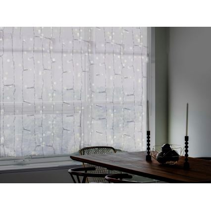LED Екстериорна коледна завеса CURTAIN 480xLED/8,4W/230V 3x3 m IP44 студено бял