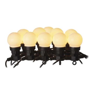 LED Екстериорни декоративни лампички 10xLED/10м IP44 бели